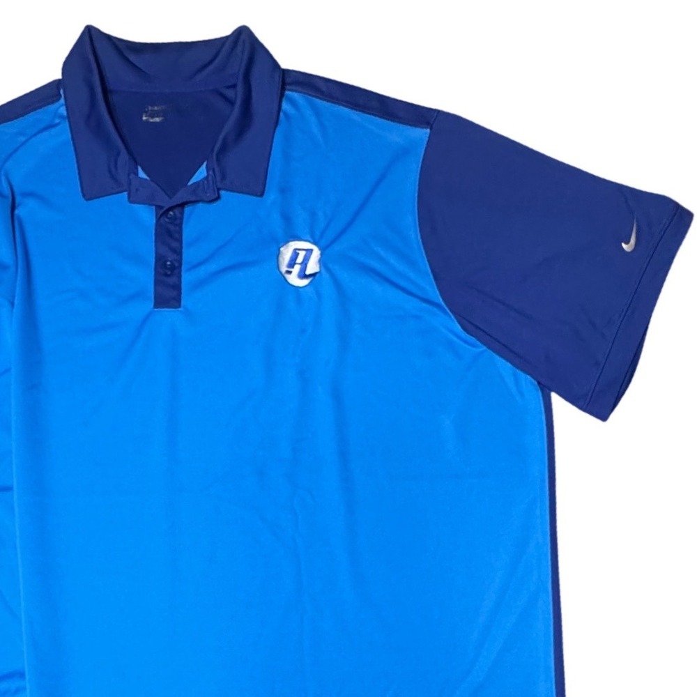 Nike Golf Polo Mens 3XL Arlington Ducks Unlimited Embroidered Blue Dri-FIT